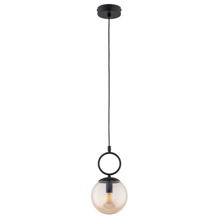 LAMPA WISZĄCA ALFA SITRO CZARNO-BURSZTYNOWA 1xE14