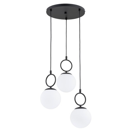 LAMPA WISZĄCA ALFA SITRO CZARNO-BIAŁA 3xE14
