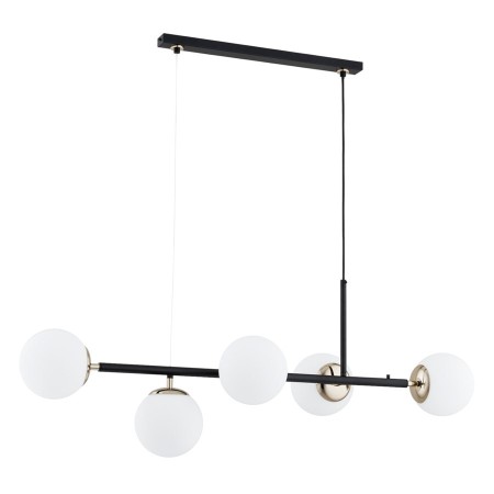 LAMPA WISZĄCA ALFA DANSA CZARNO-BIAŁA 5xE14