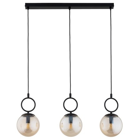 LAMPA WISZĄCA ALFA SITRO CZARNO-ZŁOTA 3xE14