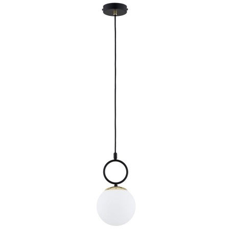LAMPA WISZĄCA ALFA LISTER CZARNA & BIAŁA 1xE14