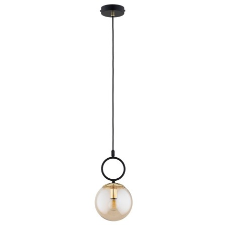 LAMPA WISZĄCA ALFA LISTER CZARNO-ZŁOTA 1xE14