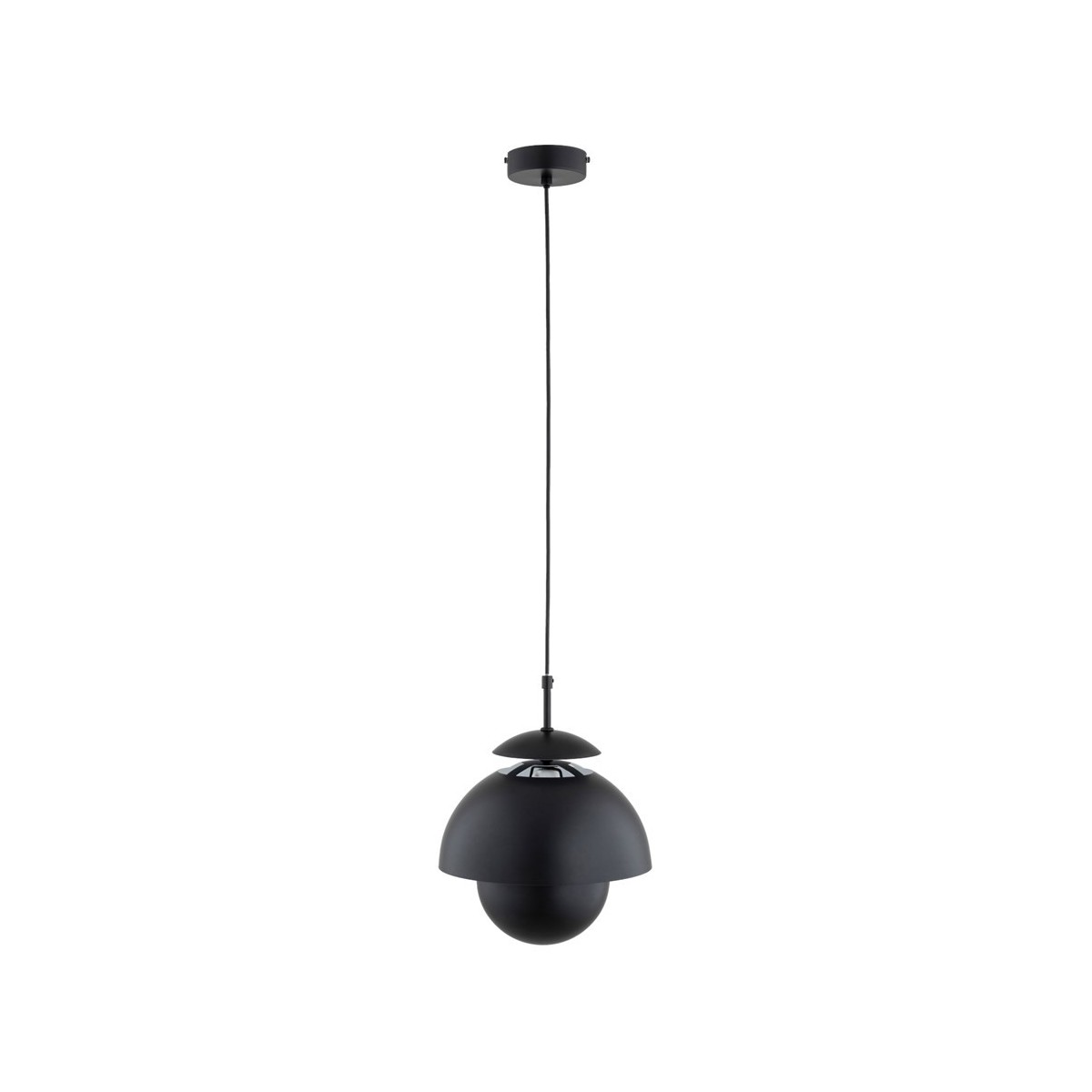 LAMPA WISZĄCA ALFA RUNO CZARNA 1xE27