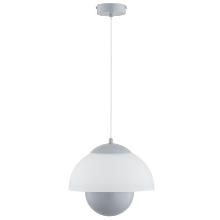 LAMPA WISZĄCA ALFA SETNA SZARA I BIAŁA 1xE27