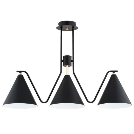 LAMPA SUFITOWA ALFA ATLAS CZARNA 3xE27