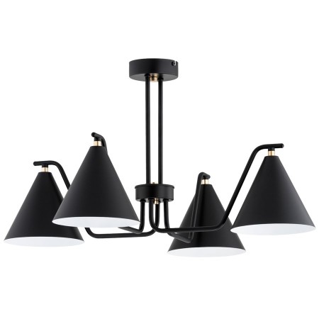 LAMPA SUFITOWA ALFA ATLAS CZARNA 4xE27