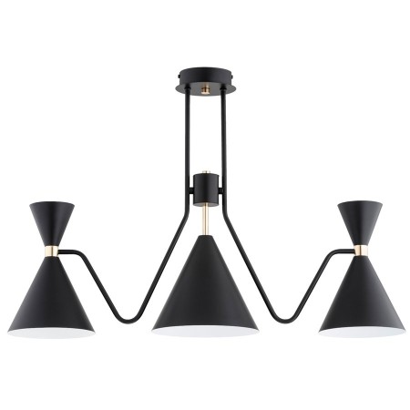 LAMPA SUFITOWA ALFA SALUT CZARNA 5xE27/GU10