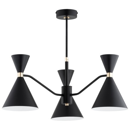 LAMPA SUFITOWA ALFA SALUT CZARNA 6xE27/GU10