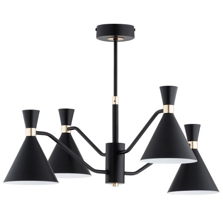 LAMPA SUFITOWA ALFA SILVA CZARNA 4xE27