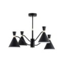 LAMPA SUFITOWA ALFA SILVA CZARNA 4xE27