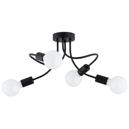 LAMPA SUFITOWA ALFA HITO MAX CZARNA 4xE27