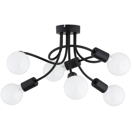 LAMPA SUFITOWA ALFA HITO CZARNA 6xE27