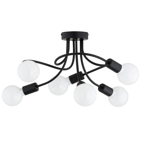 LAMPA SUFITOWA ALFA HITO MAX CZARNA 6xE27