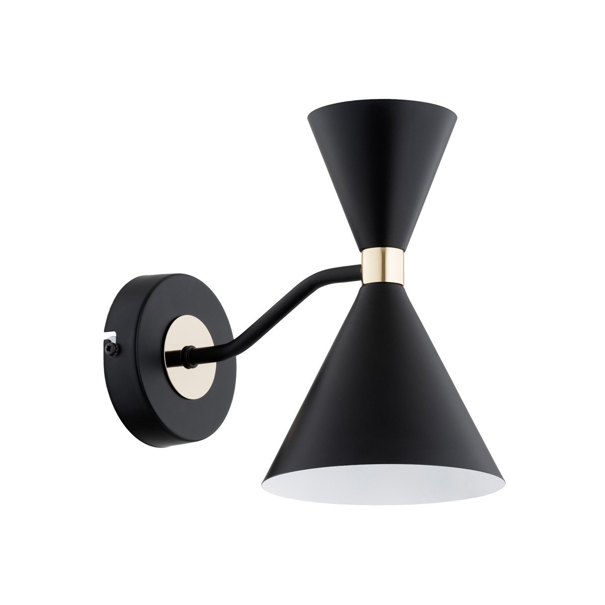 Kinkiet Alfa Saluta czarny 1xGU10 i 1xE27