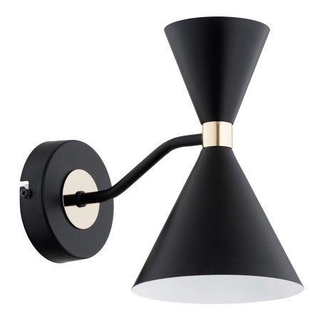 Kinkiet Alfa Saluta czarny 1xGU10 i 1xE27