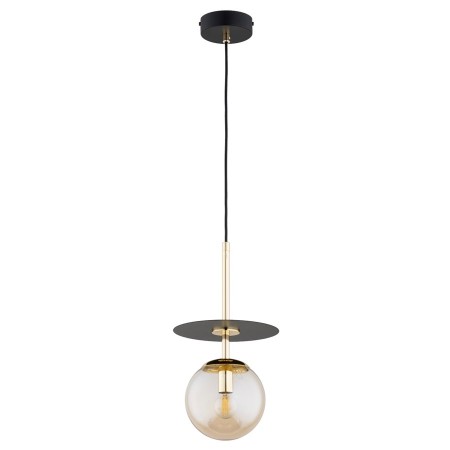 LAMPA WISZĄCA ALFA QEENCY CZARNO-ZŁOTA 1xE14