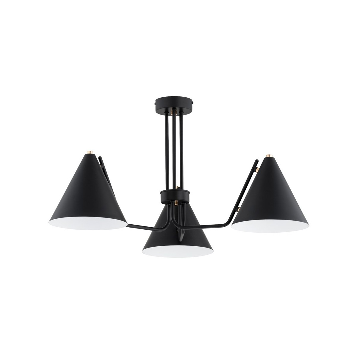 LAMPA SUFITOWA ALFA BLASK MIX CZARNY 3xE27