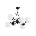 LAMPA SUFITOWA ALFA TORNADO CZARNO-BIAŁA 6xE14