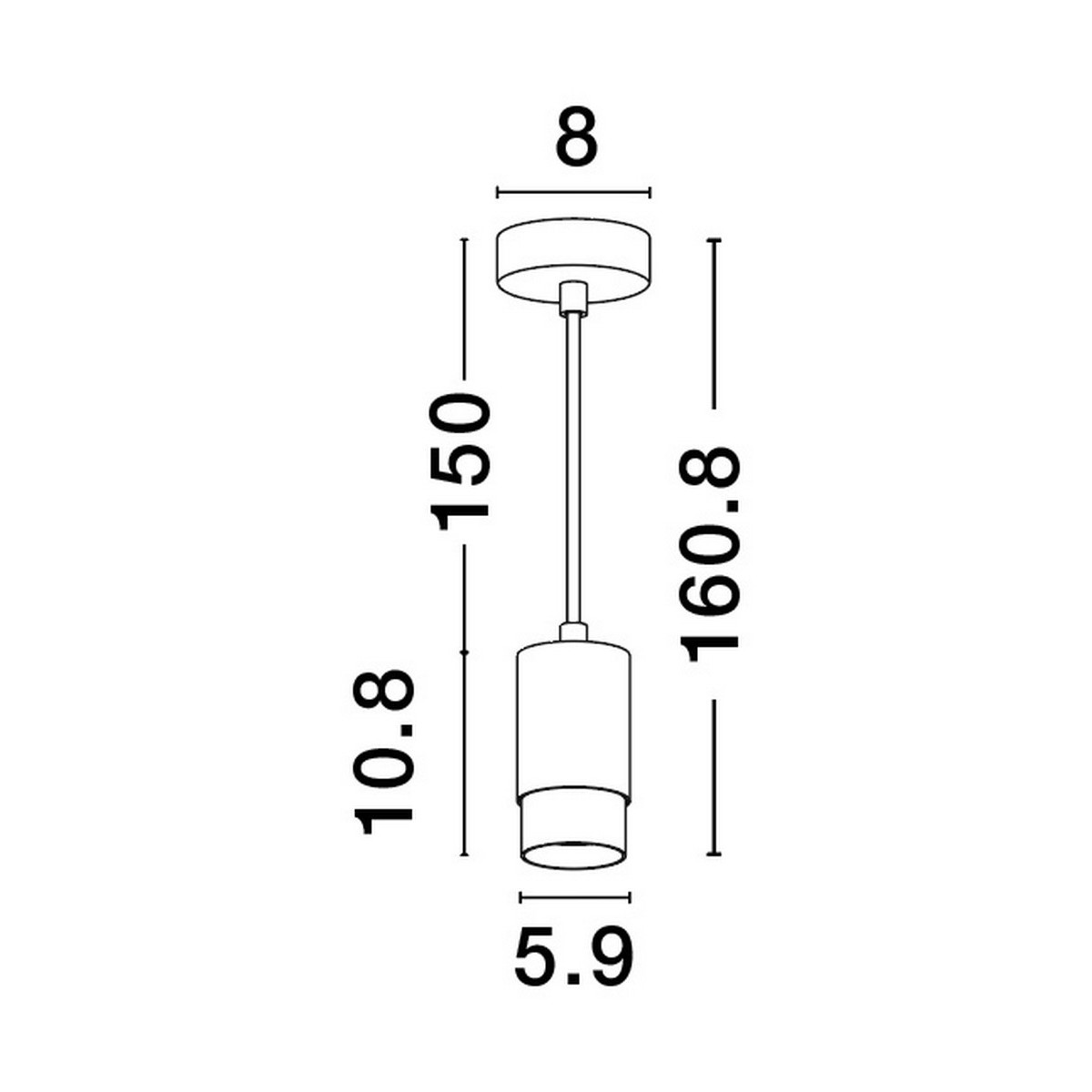 futurystyczna lampa wisząca Luces Exclusivas CAYES LE42622