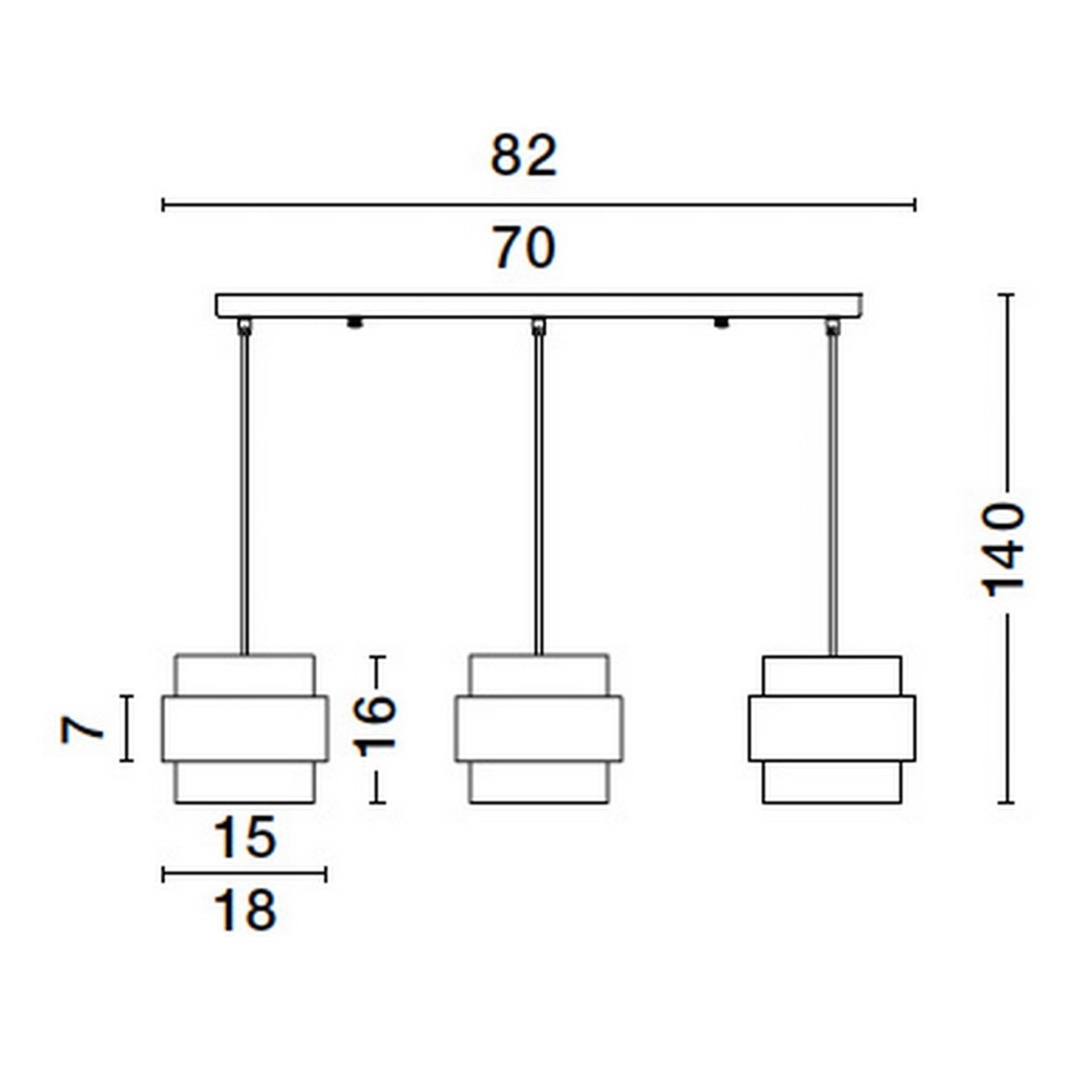 ekskluzywna lampa wisząca Luces Exclusivas VIEJA LE42625