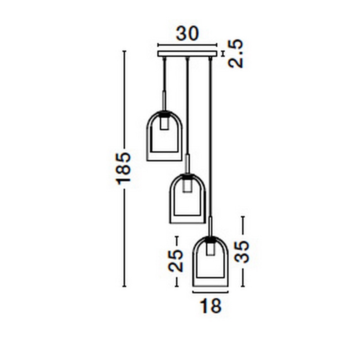 piękna lampa wisząca Luces Exclusivas BONAO LE42643