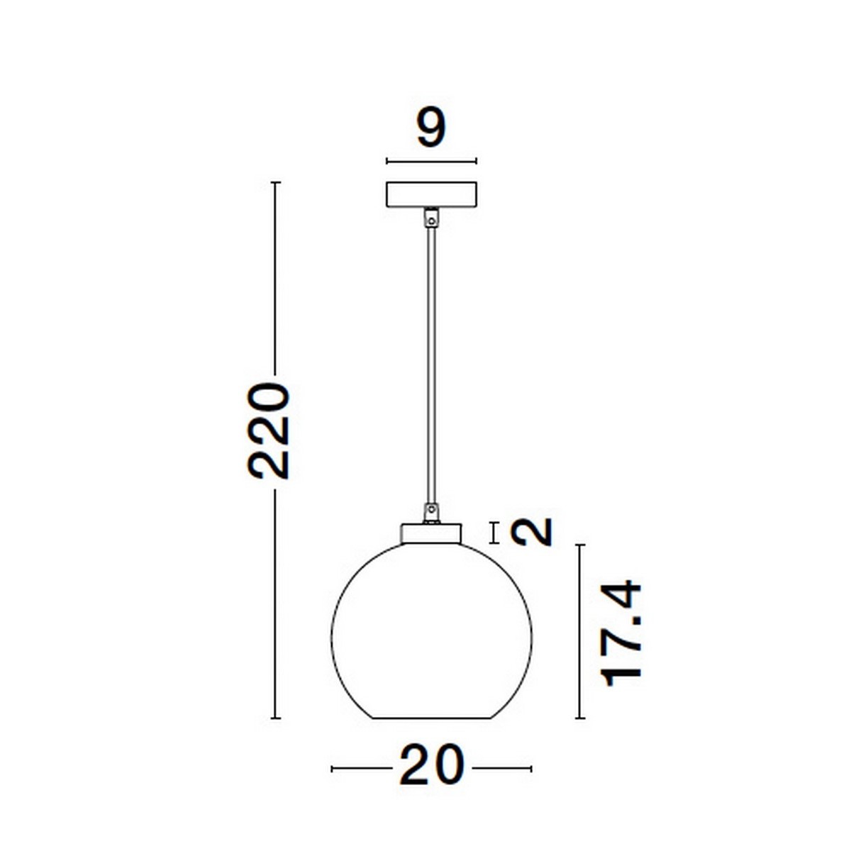 nadzwyczajna lampa wisząca Luces Exclusivas REPOS LE42649