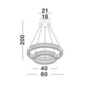 piękna lampa wisząca Luces Exclusivas BAUTA LE42676