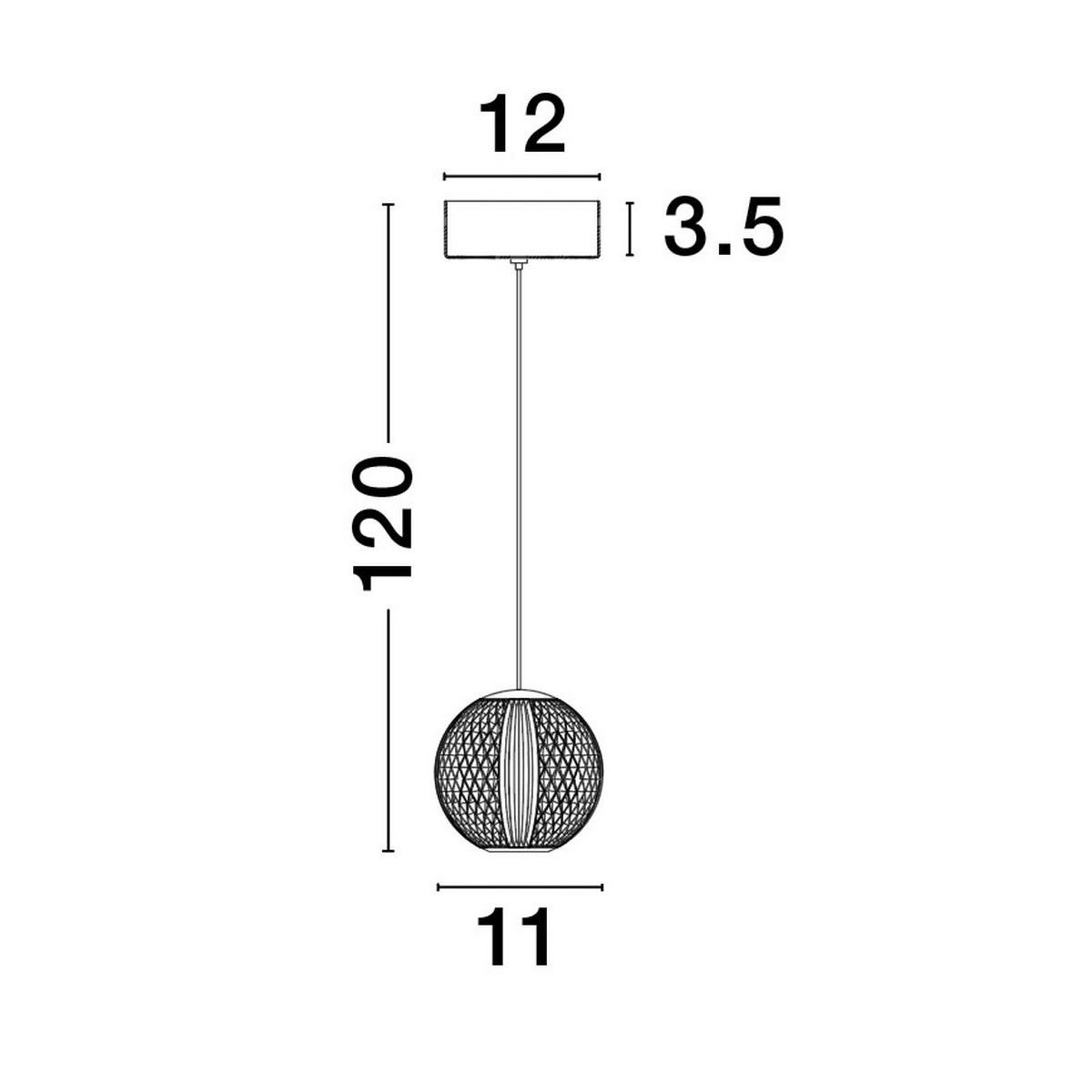 imponująca lampa wisząca Luces Exclusivas CANA LE42690