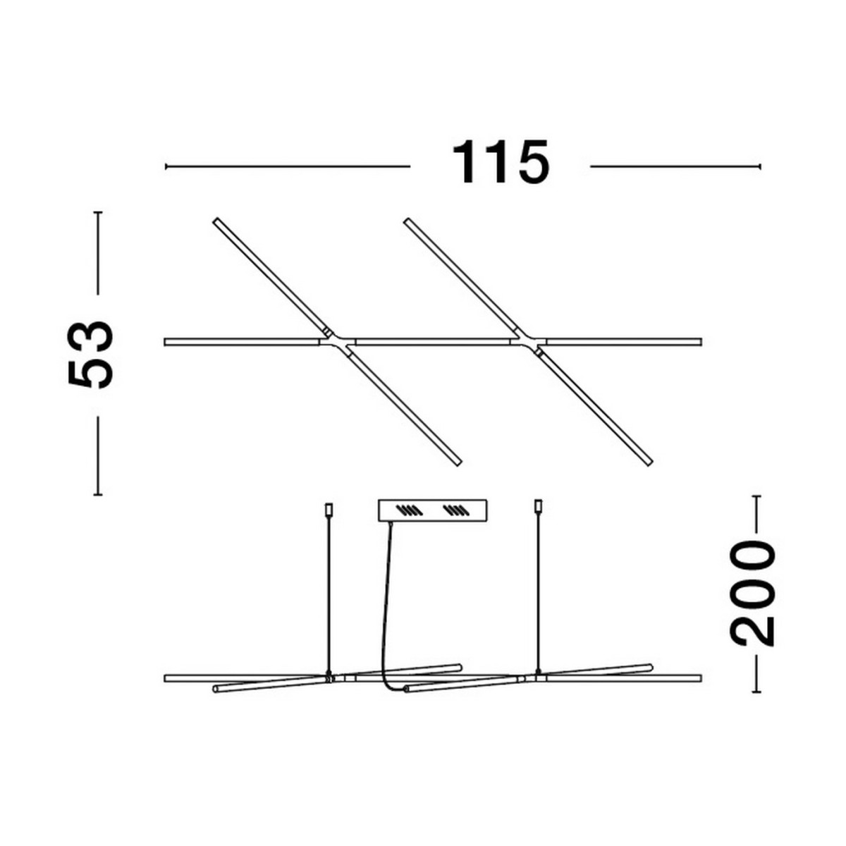 ekskluzywna lampa wisząca Luces Exclusivas BELL LE42728