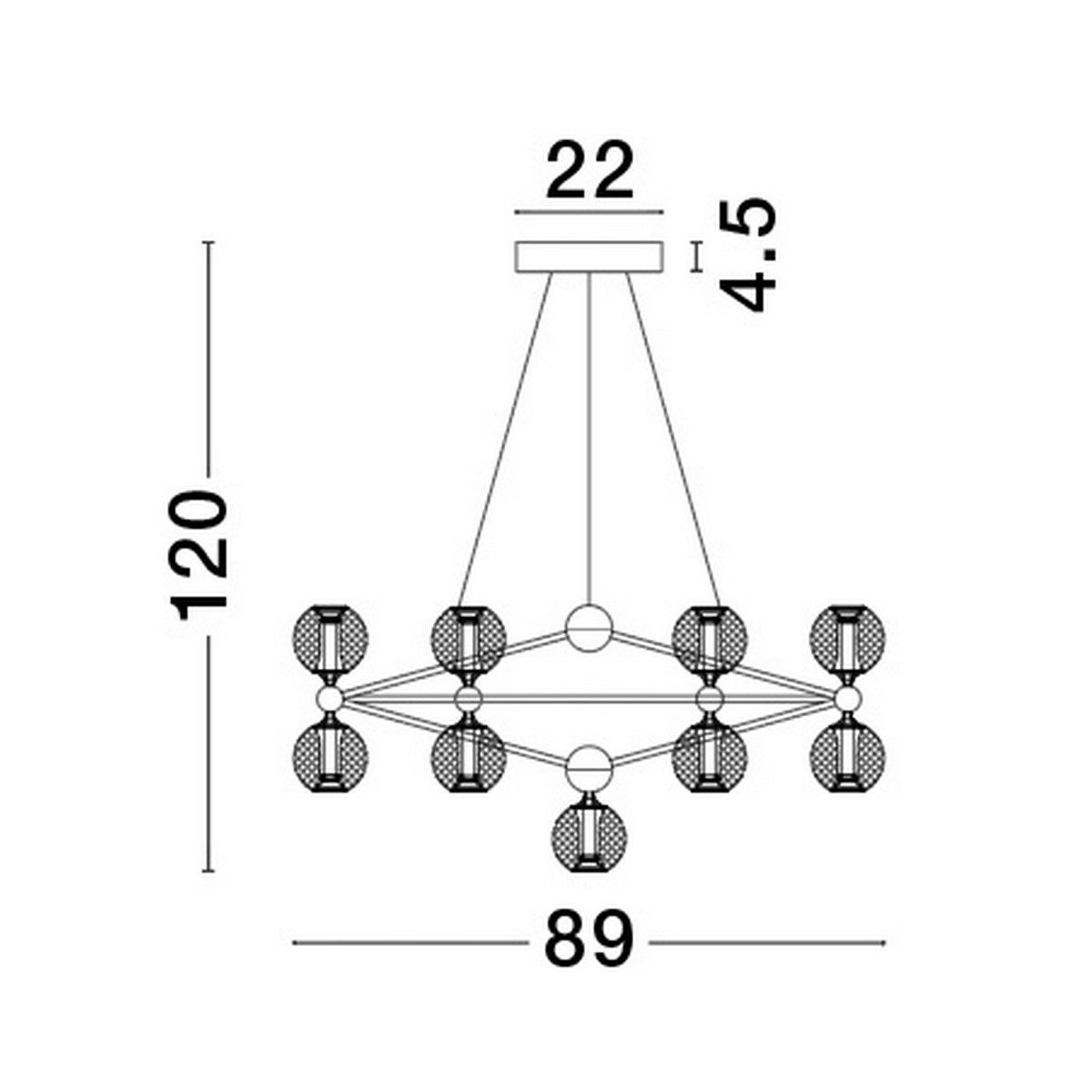 urokliwa lampa wisząca Luces Exclusivas BOYA LE42739