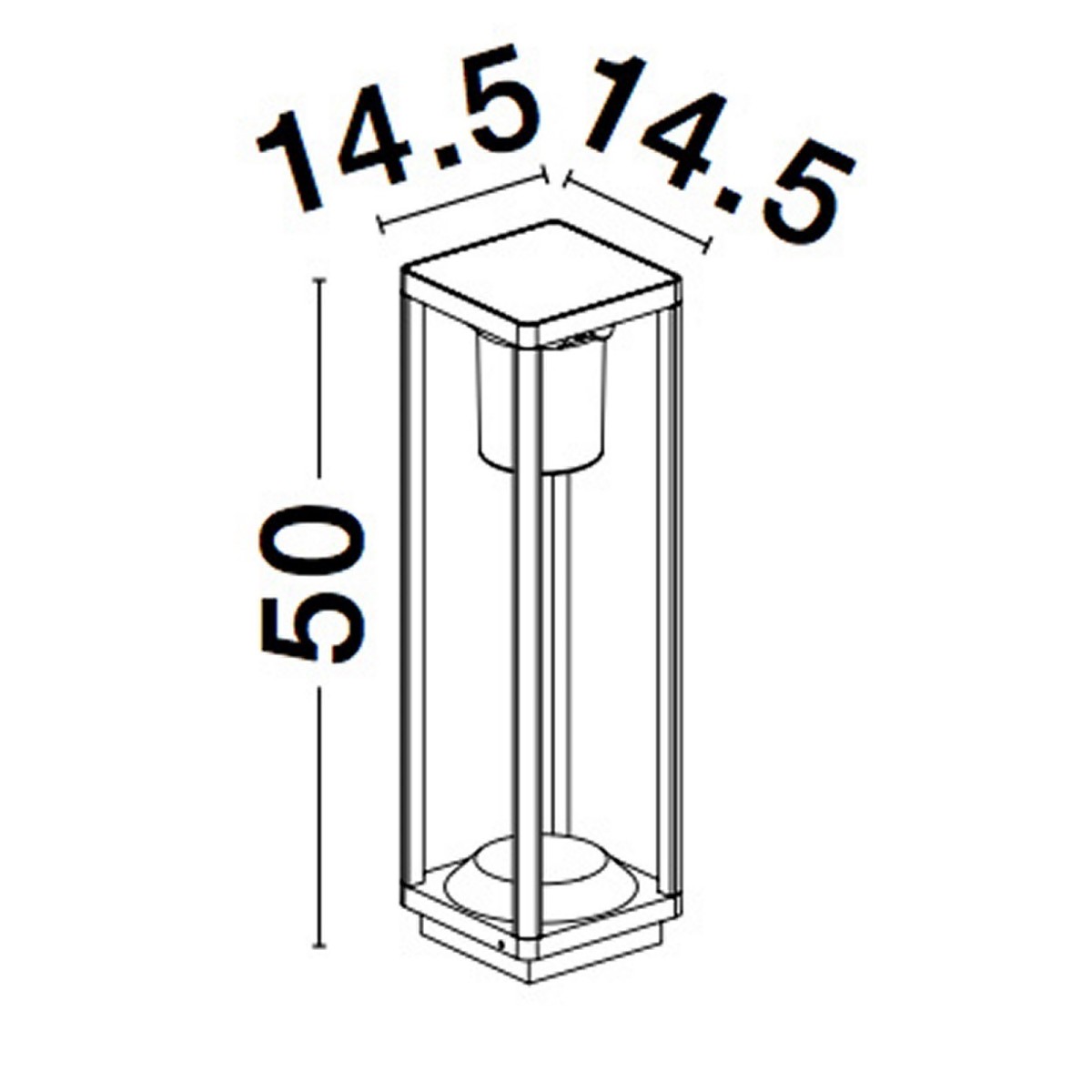 awangardowa lampa ogrodowa - stojąca Luces Exclusivas GIBRALEON LE71550