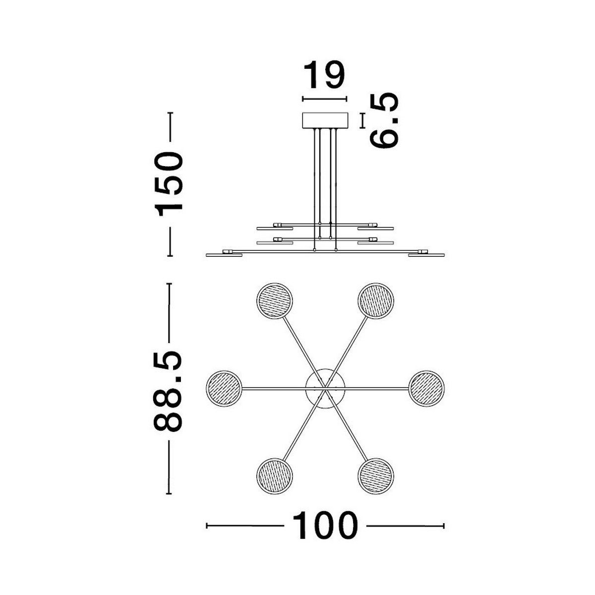 urokliwa lampa wisząca Luces Exclusivas ABOT