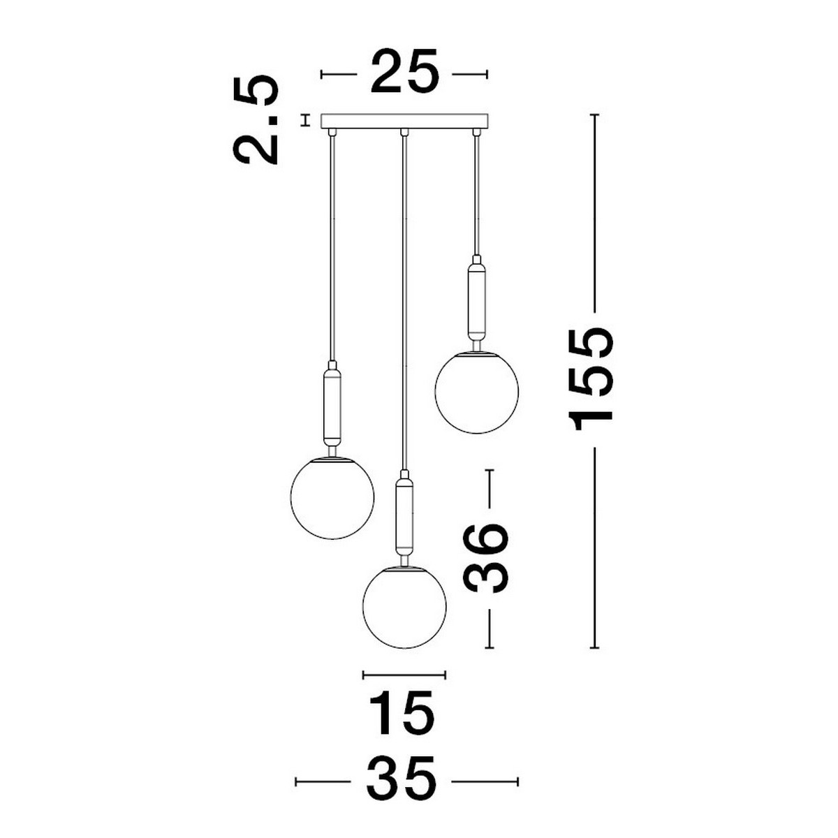 stylowa lampa wisząca Luces Exclusivas AGRO