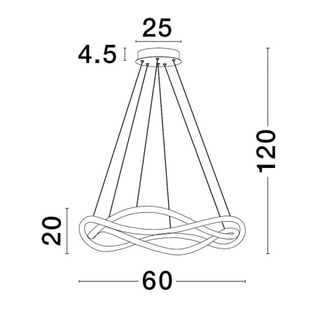 olśniewająca lampa wisząca Luces Exclusivas CHAPA