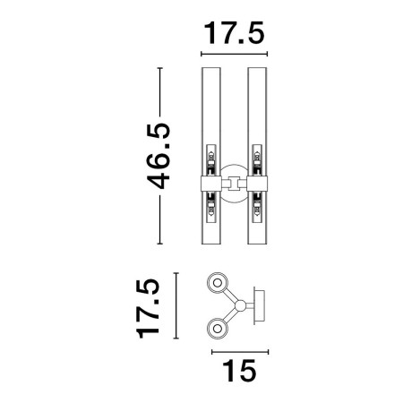 szykowny kinkiet Luces Exclusivas ACUNA
