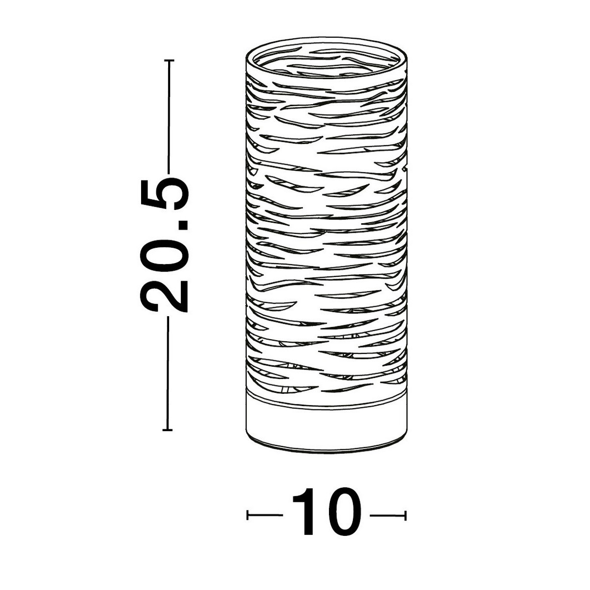 imponująca lampa stołowa Luces Exclusivas BARRA