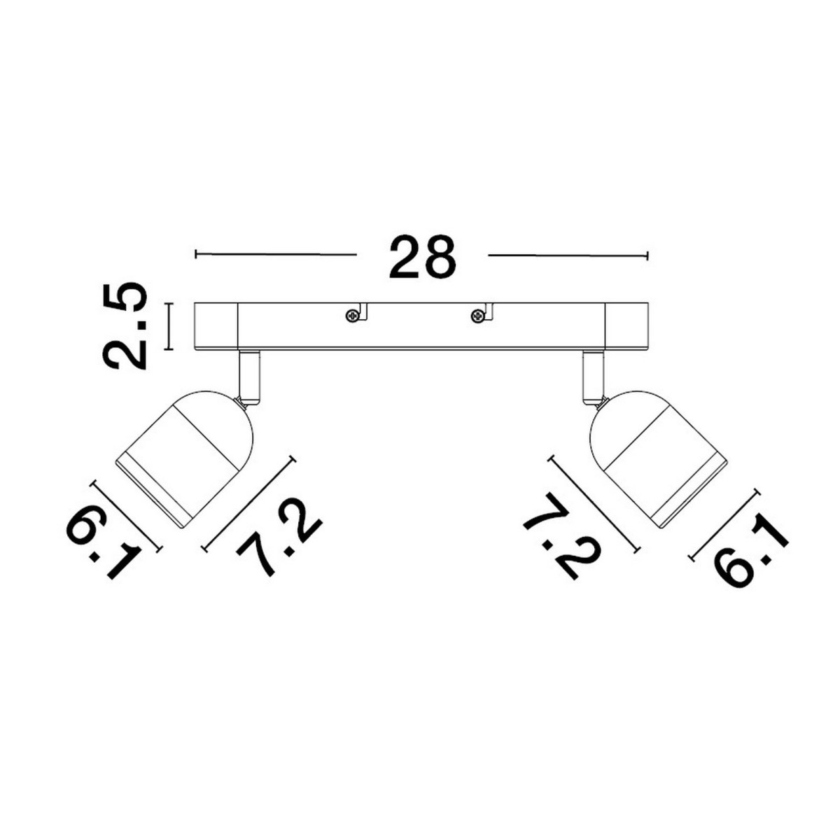 wyjątkowy kinkiet do łazienki Luces Exclusivas ACALAN