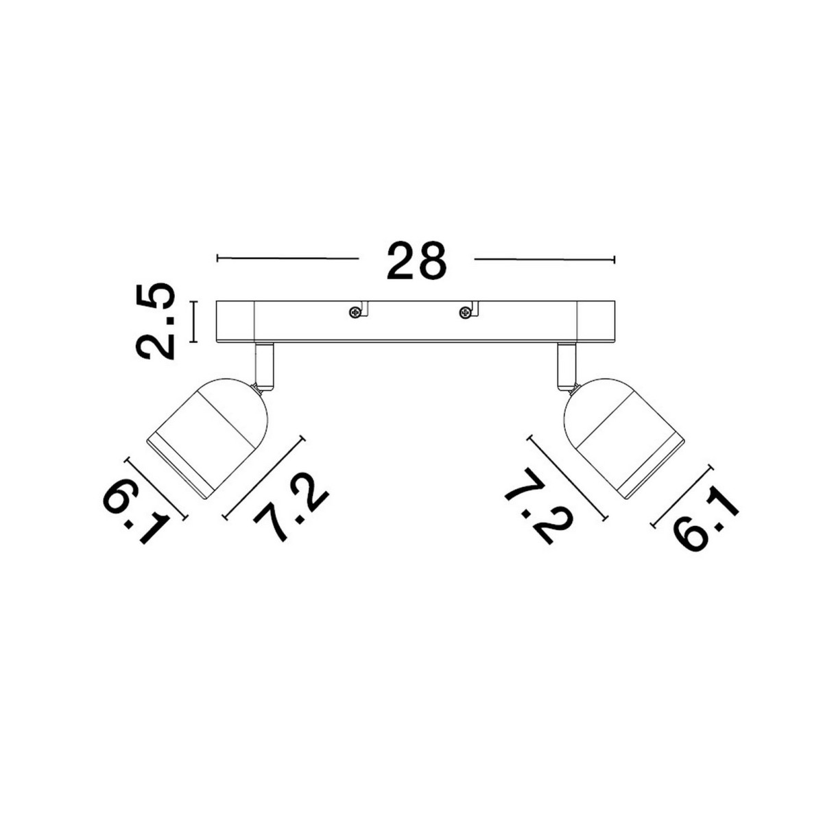 wybitny kinkiet do łazienki Luces Exclusivas ACALAN