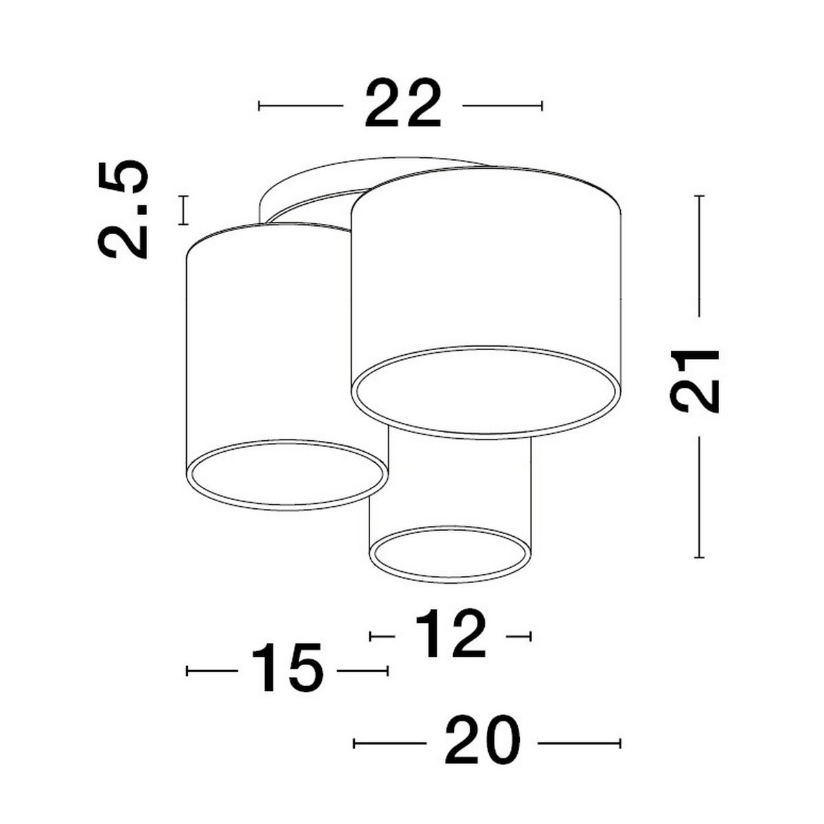 urokliwa lampa przysufitowa Luces Exclusivas ACALCO