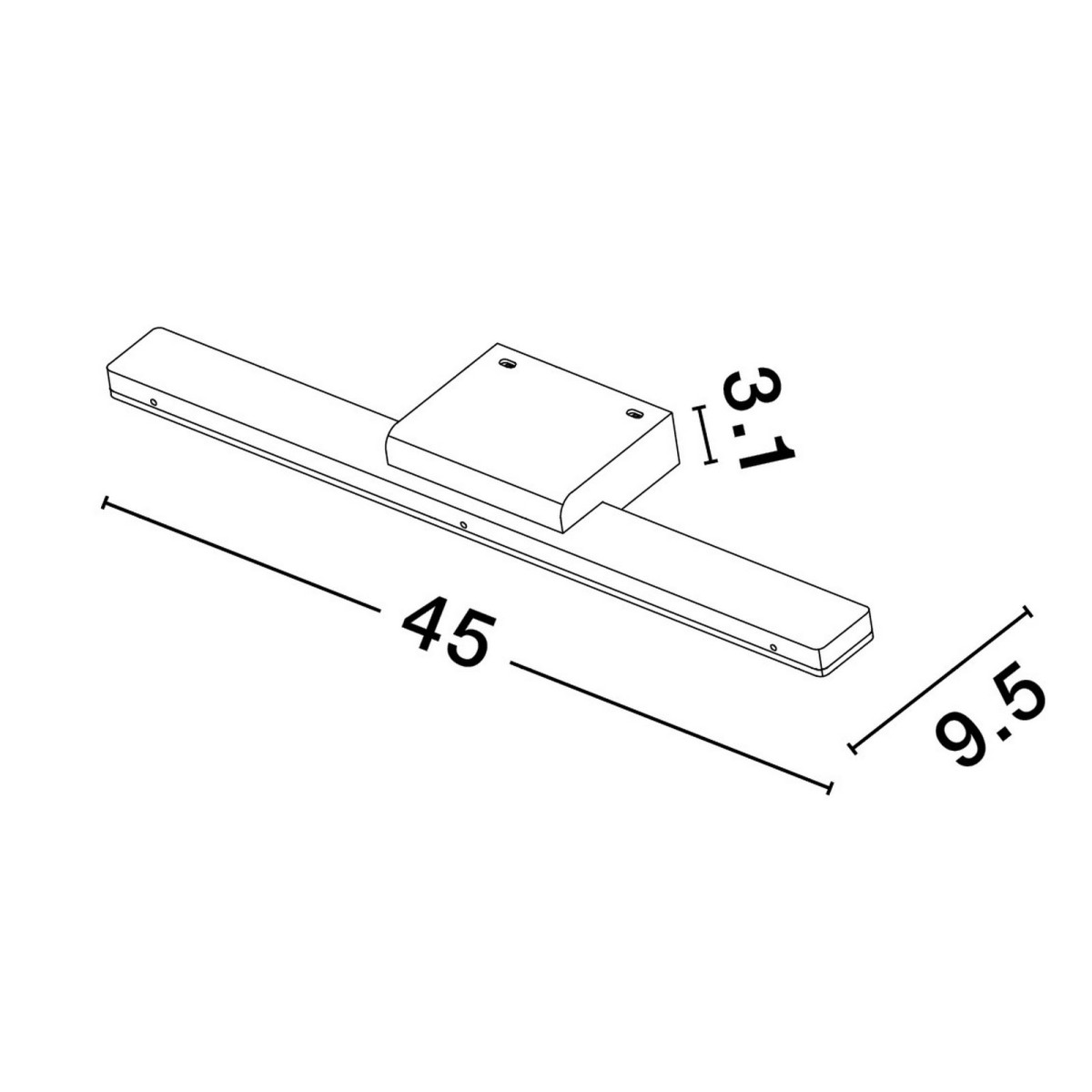prestiżowy kinkiet do łazienki Luces Exclusivas ACANOA
