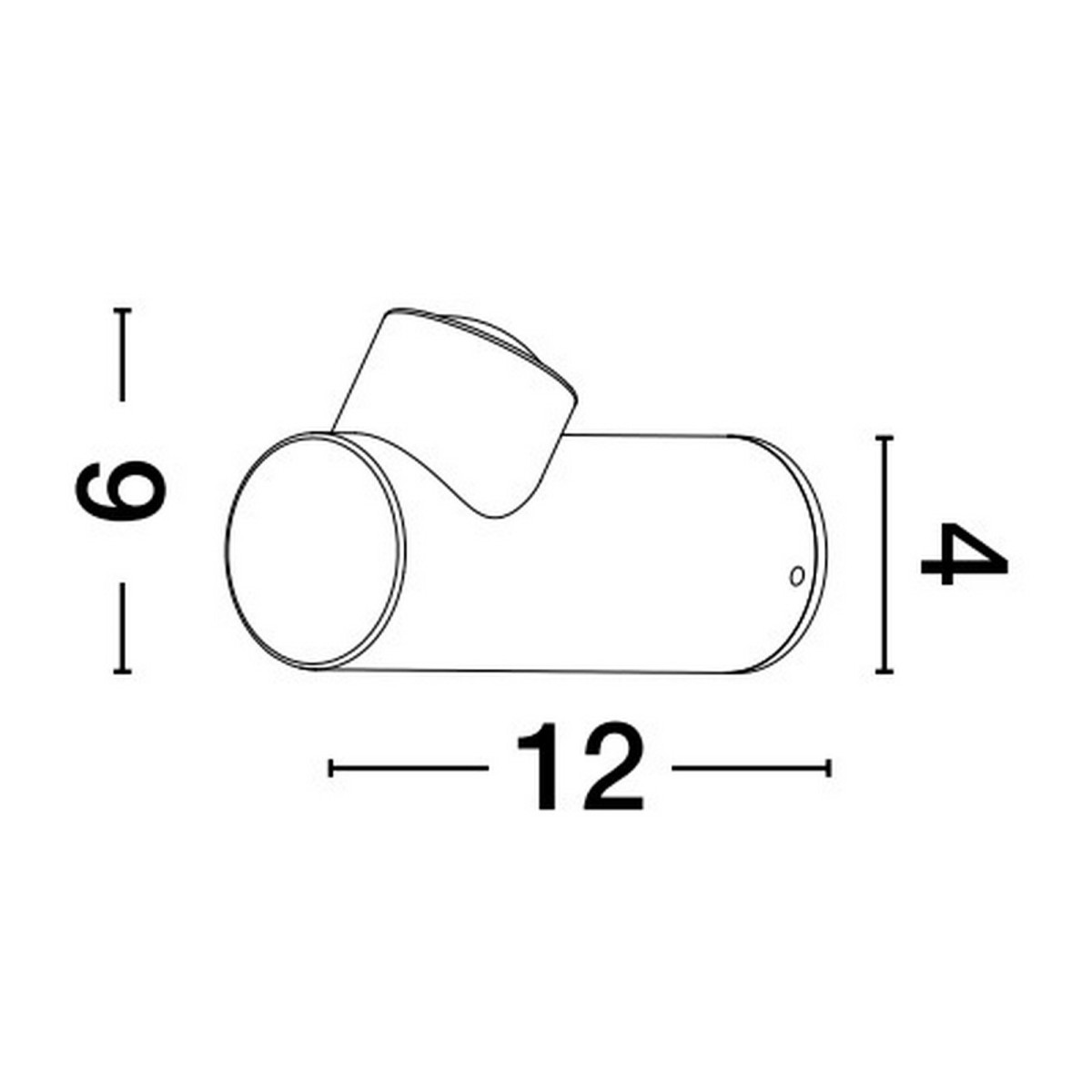 futurystyczny kinkiet ogrodowy Luces Exclusivas BACUZE