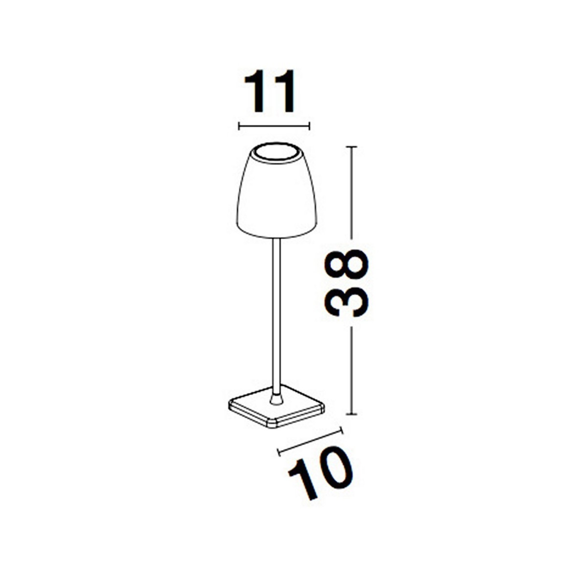 jedyna w swoim rodzaju lampa ogrodowa - stojąca Luces Exclusivas AGUITA