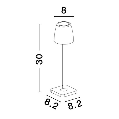 gustowna lampa ogrodowa - stojąca Luces Exclusivas AGUITA
