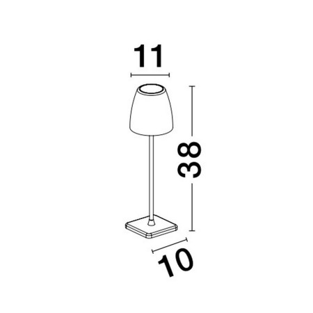 elegancka lampa ogrodowa - stojąca Luces Exclusivas AGUITA