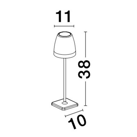 wyszukana lampa ogrodowa - stojąca Luces Exclusivas AGUITA