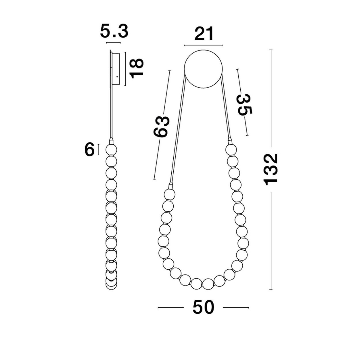 wyjątkowy kinkiet Luces Exclusivas MOCA LE43468