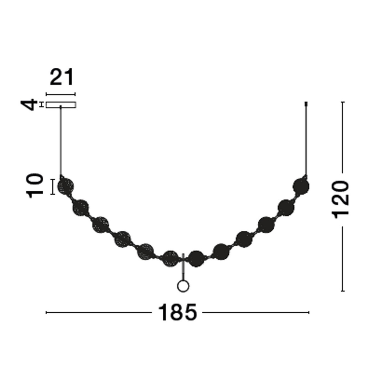 nieprzeciętna lampa wisząca Luces Exclusivas CANA LE43470