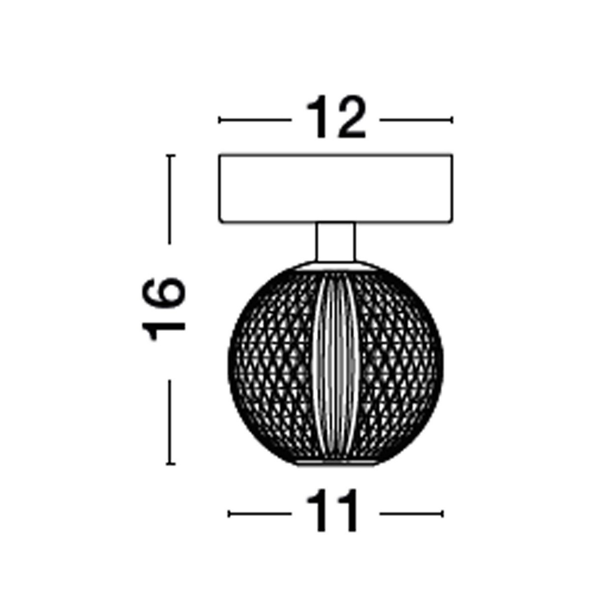 luksusowa lampa natynkowa - spot Luces Exclusivas PONCE LE43474