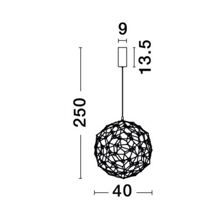 innowacyjna lampa wisząca Luces Exclusivas ALTA LE43476