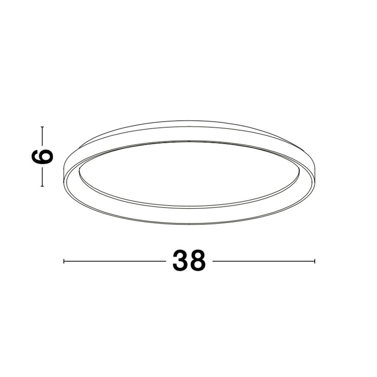 Ponadprzeciętny plafon na sufit Luces Exclusivas ROTA LE43522